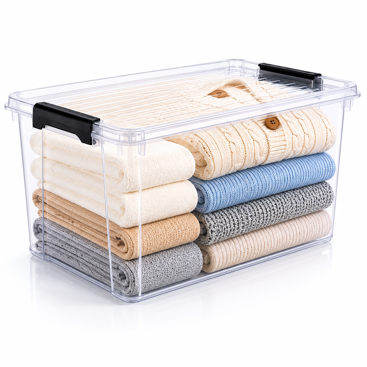 Calivo Clear Storage Box - 5 QT - 20 Pack