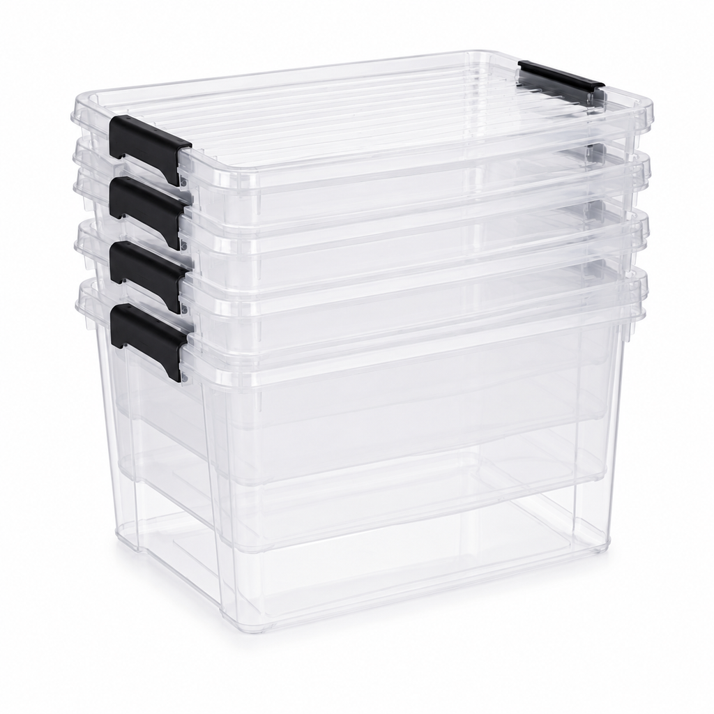 Calivo Clear Storage Box - 5 QT - 20 Pack